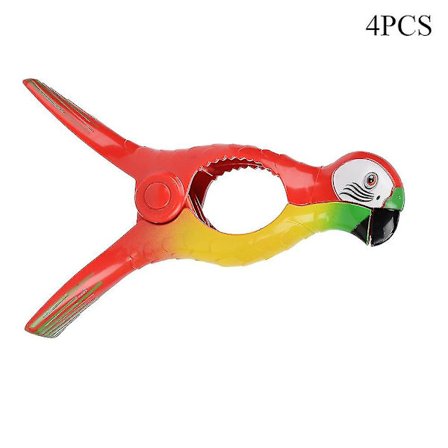 Flotte håndklædeklemmer til strandstole - 4 stk.