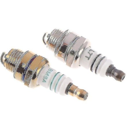 2 stk Bm6a Tennplugg Erstatter M7/l7t/cj8/1560 55*14mm/2.2*0.6 Tommer Glødeplugg Standard 2-takts Motorsag Feltklipper