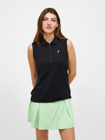 Comfort Zip Sleeveless Polo Women