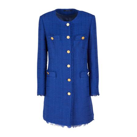 Tagliatore, Single-Breasted Coats Blauw, Dames, Maat:M