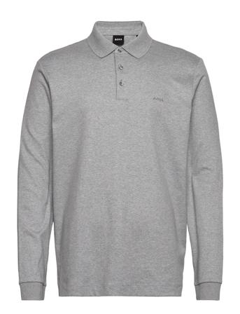 Pado 30 Polos Long-sleeved Grå BOSS