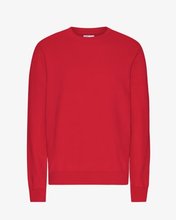 Classic Organic Crew - Scarlet Red XS