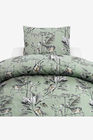 Borganäs of Sweden - Pussilakanasetti Eternity, 2 osaa - Vihreä - Pussilakanasetit - 150X210 - - Homeroom