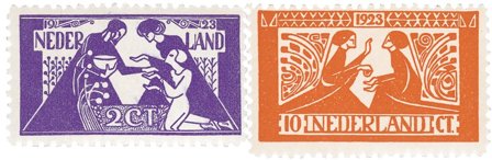 Holland 1923 - NVPH 134-135 - Ubrugt