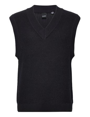 Onstyle 7 Struc V-Neck Vest Knit Black ONLY & SONS