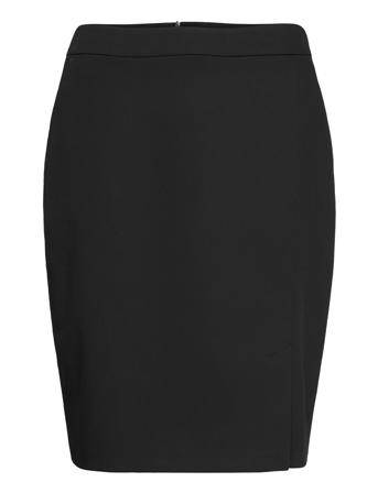 Skirt Woven Short Knælang Nederdel Sort Gerry Weber