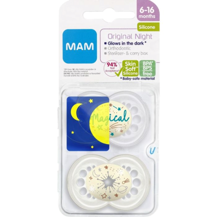 Mam Night narresmokk 6-16 måneder nøytral 2 stk