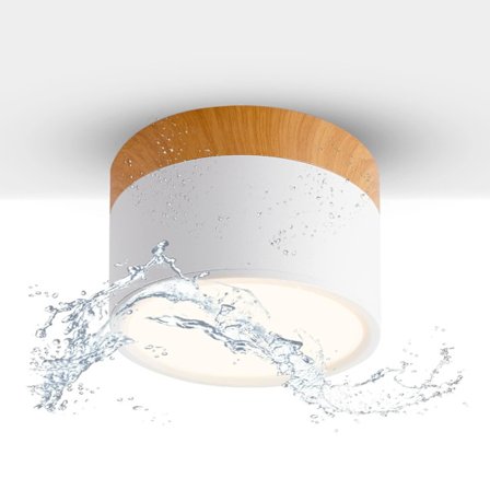 Loftlampe LED 12W IP65 Downlight 3000K 1080lm Loftlampe 11cm Aluminium Loftlampe Stue Hvid Lysarmatur Spotlys Varmt Hvidt