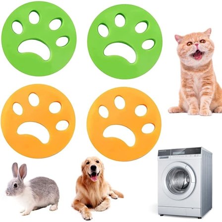 Hårvaskemaskin 4 stk Vaskemiddel Kjæledyrhår Fjerner, R