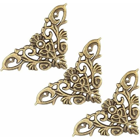 Koristeellinen kulma, 12 kpl antiikkityylinen huonekalusuoja ontto