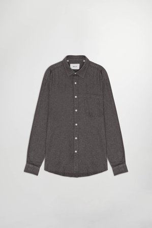 NN.07 Deon 5465 Shirt Male Grey Organic Cotton