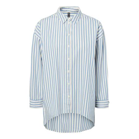 Pieces Casual Shirts , Blauw , Dames , Maat: S