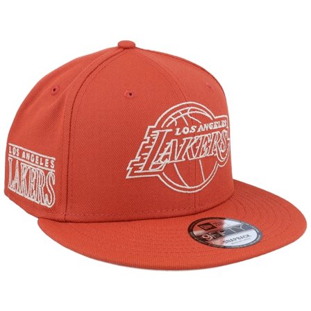 New Era - NBA Oranje snapback Cap - Los Angeles Lakers NBA Wordmark 9FIFTY Copper Snapback @ Hatstore