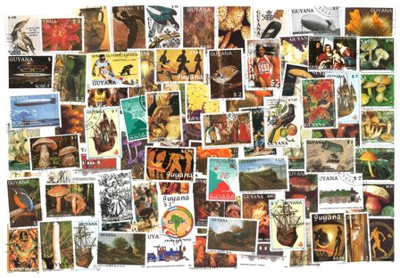 Guyana - 75 forskellige frimærker - Stemplet