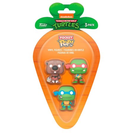 Ninja Turtles Pocket POP Figurer Set: Splinter, Leonardo, Raphael
