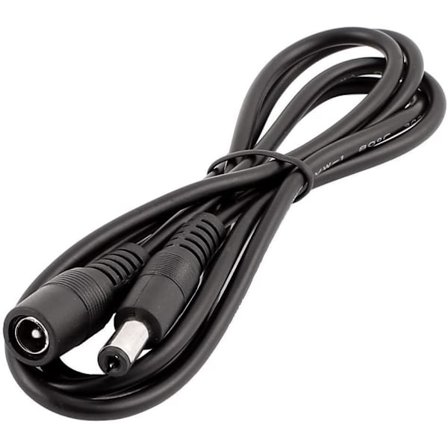 5m DC 12V forlengelseskabel DC-plugg 5,5mm x 2,1mm DC 0-36V strømledning hann til hunn elektrisk forlengelse