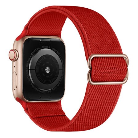Elastiskt Nylonarmband Apple Watch Ultra 2 49mm Röd