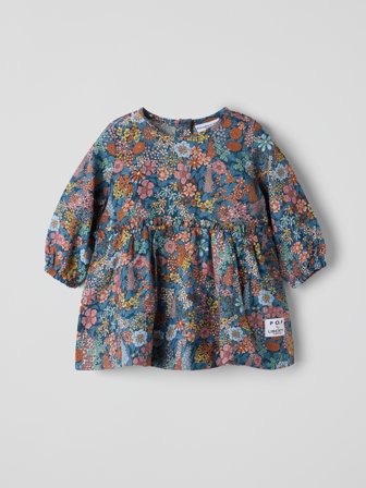 Polarn O. Pyret - Long-sleeved dress LIBERTY - 62 - Childrenswear - blue
