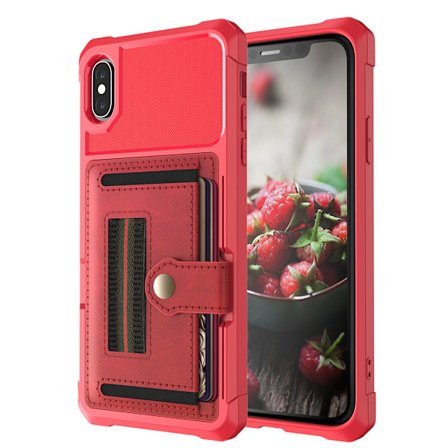 iPhone XS Max - Exklusivt Skyddsskal med Kortfack