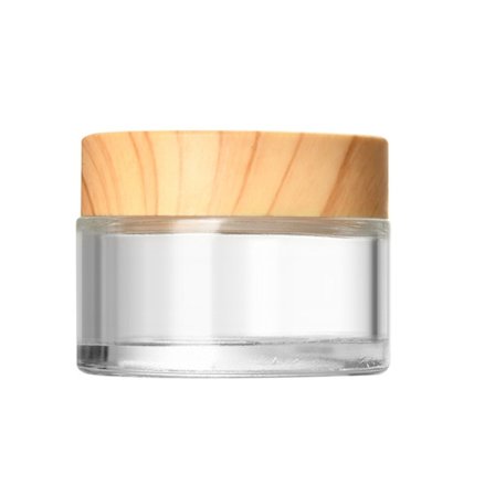 1 STK Glas Kosmetikbeholdere med Låg Makeup Prøvebeholdere til Lotion Creme Rejse Kosmetik Organizer