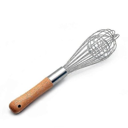 Træhåndtag Håndpiskeris Køkkenredskab Madlavningsbobler Kokkens Mixer Trådpiskeris (1 stk)