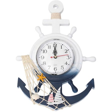 Båtanker Veggklokke - Hjemmeinnredning i middelhavsstil, nautisk sjømanntema