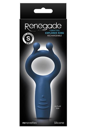 Kjøp NS Novelties Renegade Explorer Ring Blue - Penisring med vibrator | God pris