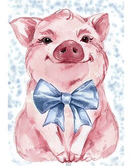 Diamond painting Söpö possu