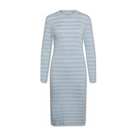 Mads Nørgaard Kjole Tonal Stripe Blå, Dame