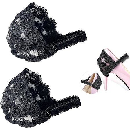 2 stk. Kvinde Blonde Solsikke Høj Hæl Snørebånd med Remme Cirkler Anti-løs Kors Fast Sko Bælte til Bryllup Fest Familie Sammenkomst