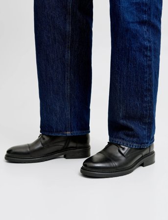 Jack & Jones Jfwwentworth Leather Boot Ln - Black - 42