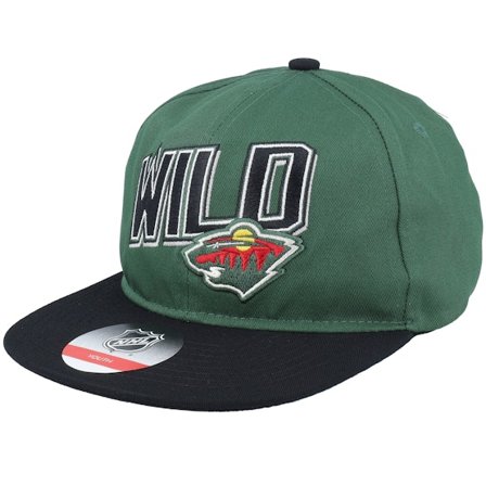 Outerstuff - NHL Vihreä snapback Lippis - Kids Minnesota Wild NHL Green/Black Snapback @ Hatstore