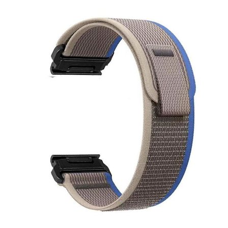 För Garmin Tactix 7 Pro/Fenix 7X/Fenix 6X Pro 26mm Nylon Watch Band Trail Loop Justerbar Rem
