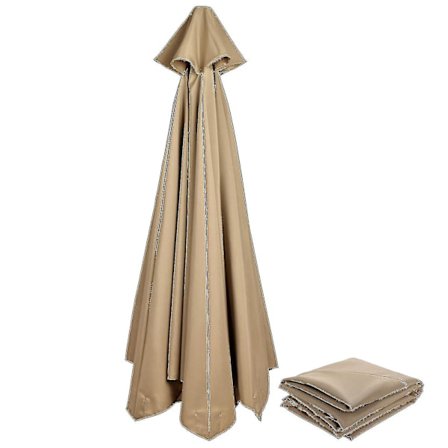 Bestselger Erstatningsstoff Hageparasoll Kalesjetrekk For 3m 6/8 Arm Terrasse Solparasoll 50% Tilbud Tan 300cm*6k