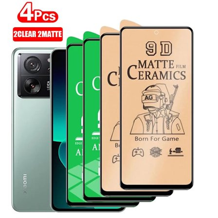 4 ST För Xiaomi 13T 14T Pro Matt Keramisk Film för Xiaomi 12T 11T 10T 9T Skärmskydd för Xiaomi 12 11 Lite 5G NE Inte Glas