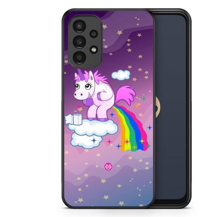 Bjornberry Skal Samsung Galaxy A13 - Bajsande Enhörning