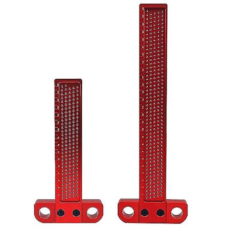 T-typ fyrkantig linjal precision träbearbetning skrivare hål posit