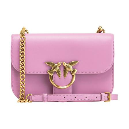 Pinko, Clic Love Bag Bell Simply Roze, Dames, Maat:ONE Size