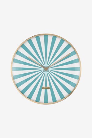 Karlsson - Väggklocka Candy Swirl Dome - Blå - Väggklockor & bordsur - Från Homeroom