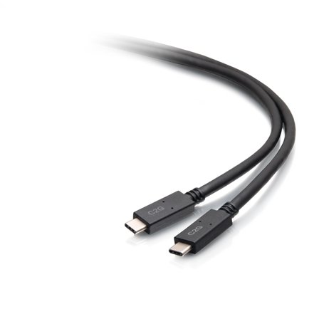 C2G 6ft (1.8m) USB-C Male to USB-C Male Cable (20V 5A) - USB 3.2 Gen 1 (5Gbps) - USB type C-kabel - 24 pin USB-C til 24 pin USB-C - 1.8 m