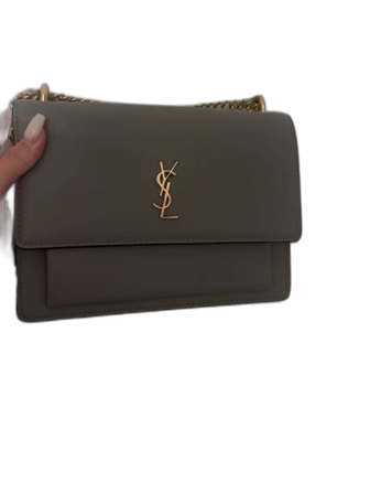 Grå axelväska från Saint Laurent