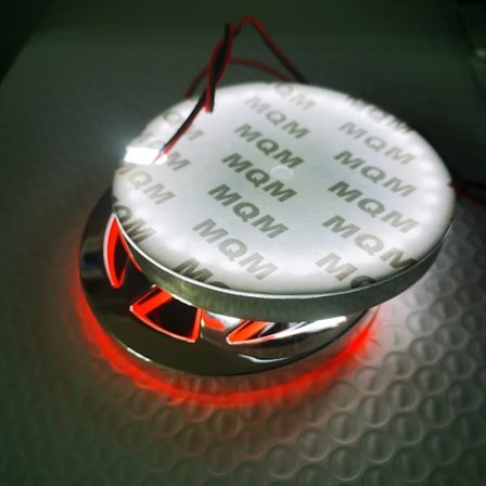 5D Punainen VW-logon valo 11cm VW 5D -logon valo LED-takavalo VW Volkswagen Bora Golf Polo Passat Jetta -säleikkötarralle