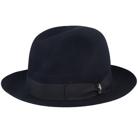 Borsalino - Black - fedora - Hat - Marengo Black Fedora - Hatstore