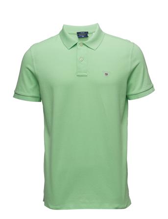 Original Pique Ss Rugger Polos Short-sleeved Grøn GANT