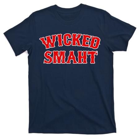 Wicked Smaht Smart Boston Massachusetts T-shirt L
