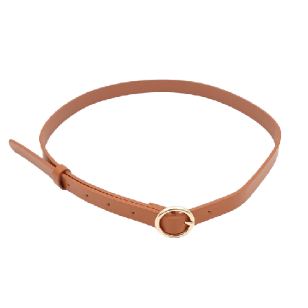 Complement Stilrent Bälte I Imitationsläder, 1,8 Cm Skärp Dam Brun S