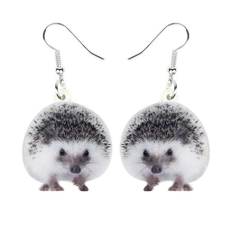 Earrings - Hedgehog - Acrylic