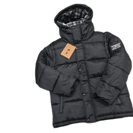 Svart pufferjacka från Burberry