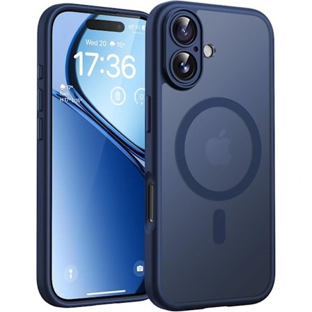 Magnetiskt skal för iPhone 17 6,3 tum, MagSafe-kompatibelt (mörkblått), TH