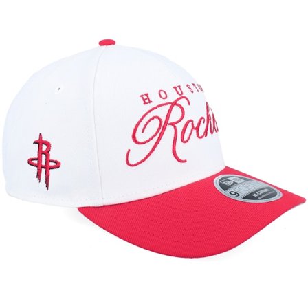 New Era - NBA Wit adjustable Cap - Houston Rockets NBA Draft 9FORTY M-crown White/Red A-frame Adjustable @ Hatstore